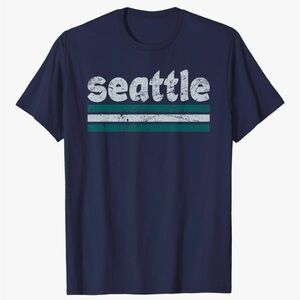 Seattle Navy Blue Graphic T-Shirt
